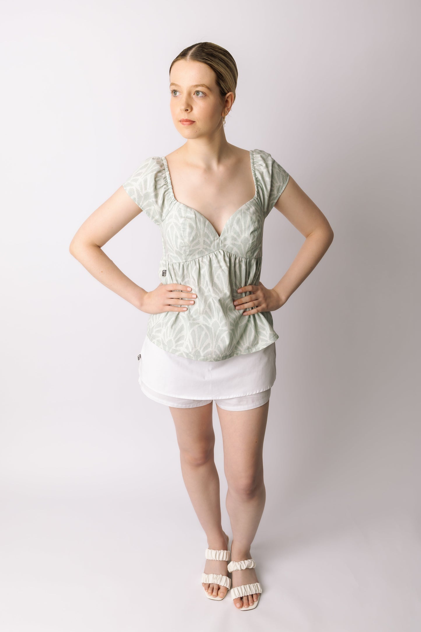 Smocked-Back Flutter Top Pattern prettied