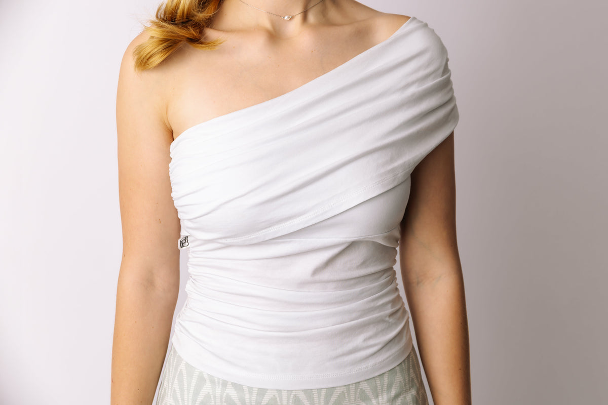 Contour One-Shoulder Top prettied
