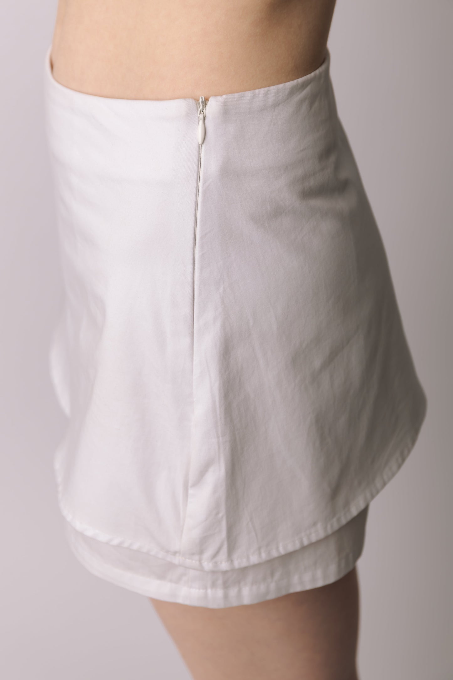 The Classic Skort In White prettied