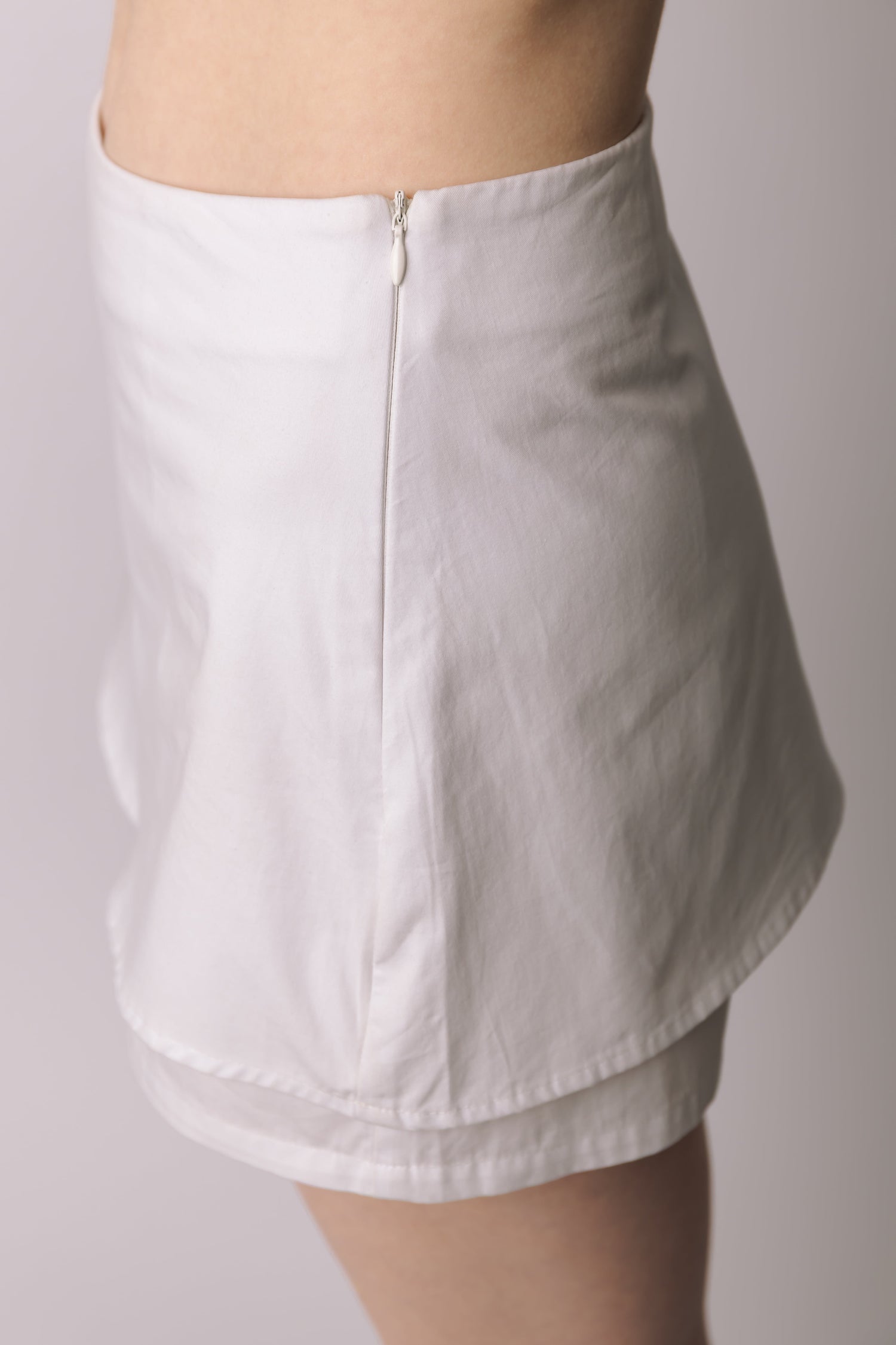 The Classic Skort In White prettied