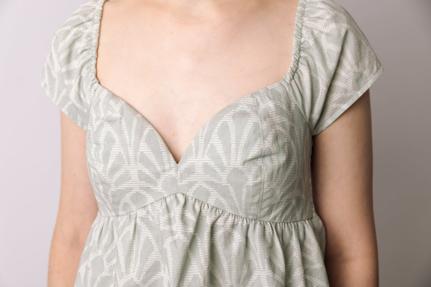 Smocked-Back Flutter Top Pattern prettied