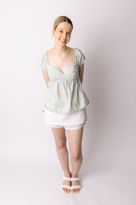 The Classic Skort In White prettied