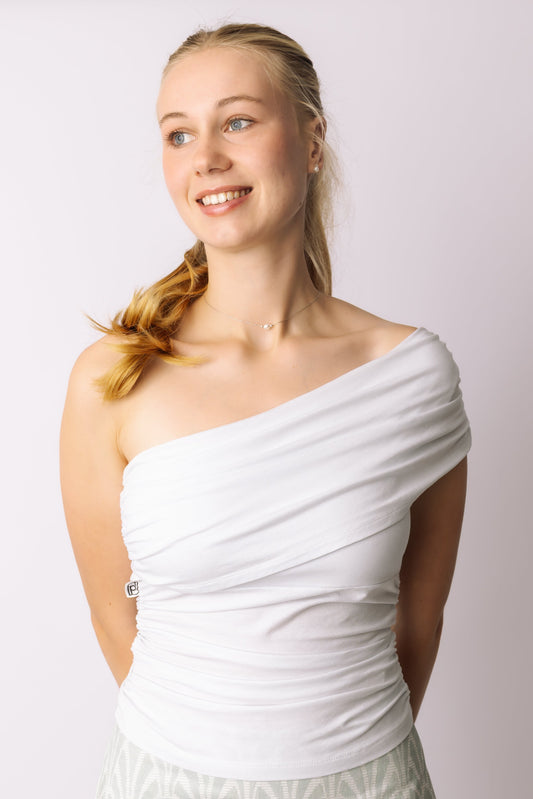Contour One-Shoulder Top prettied