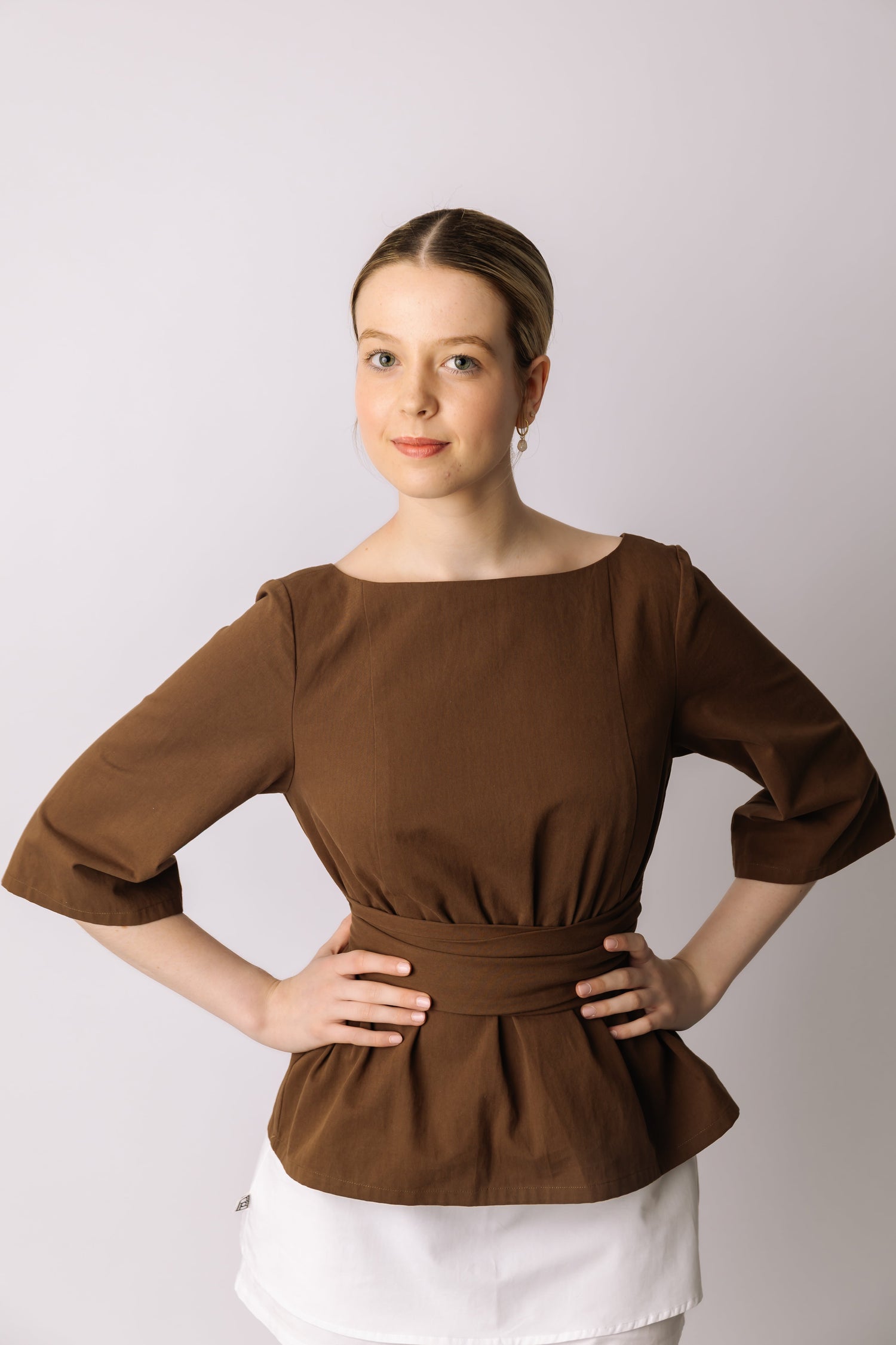 Open-Back Sash Top prettied