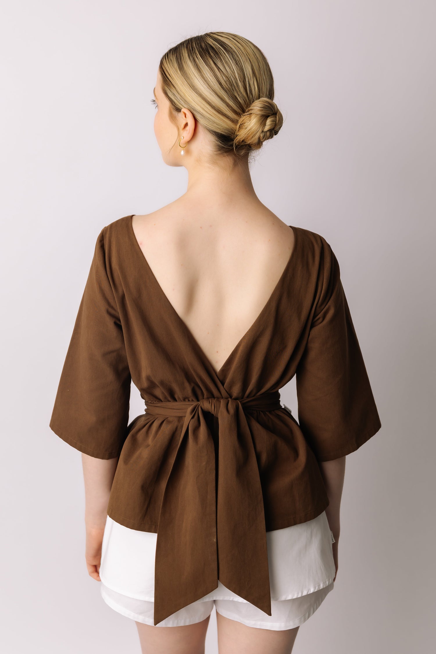 Open-Back Sash Top prettied