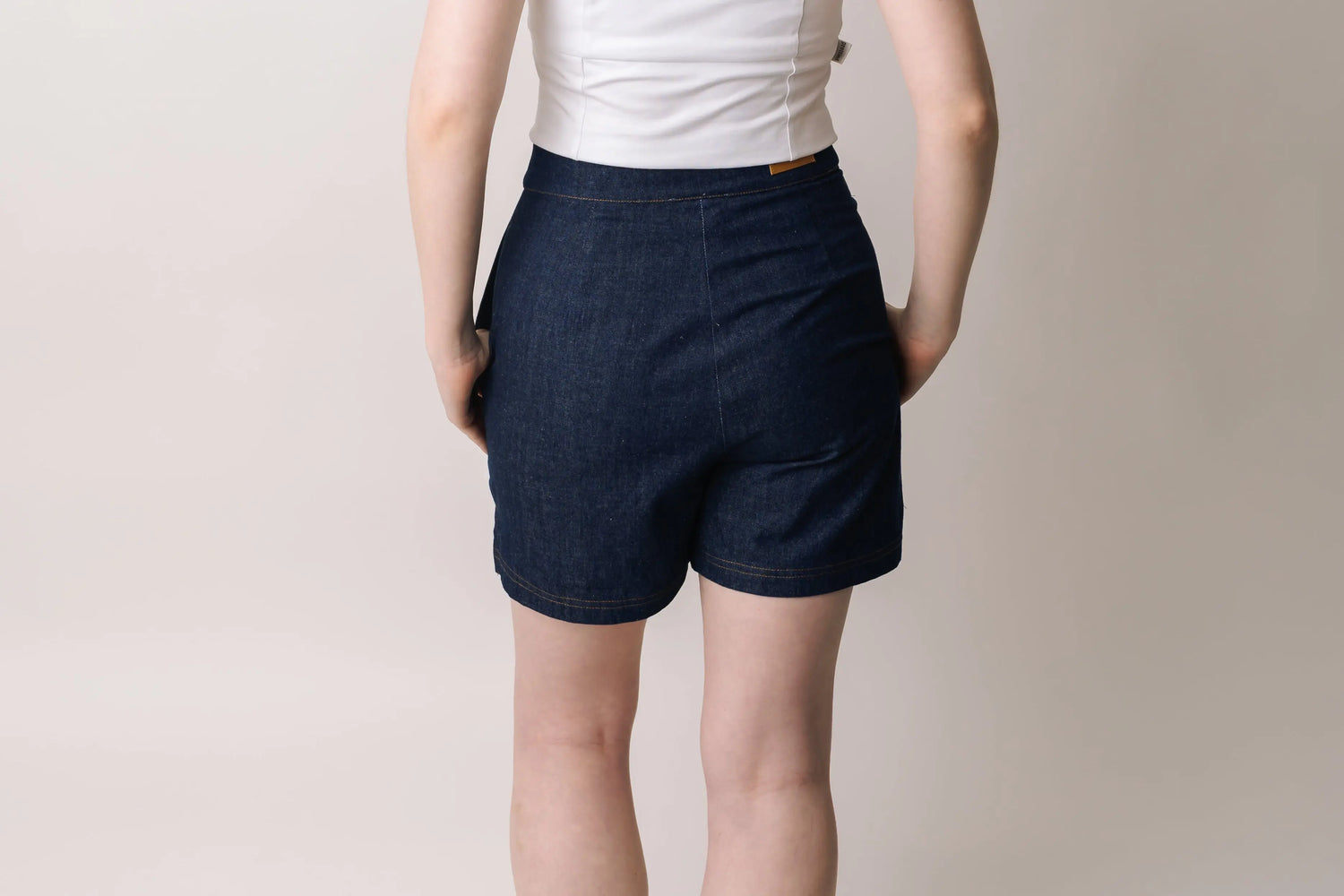 Tailored Denim Shorts prettied