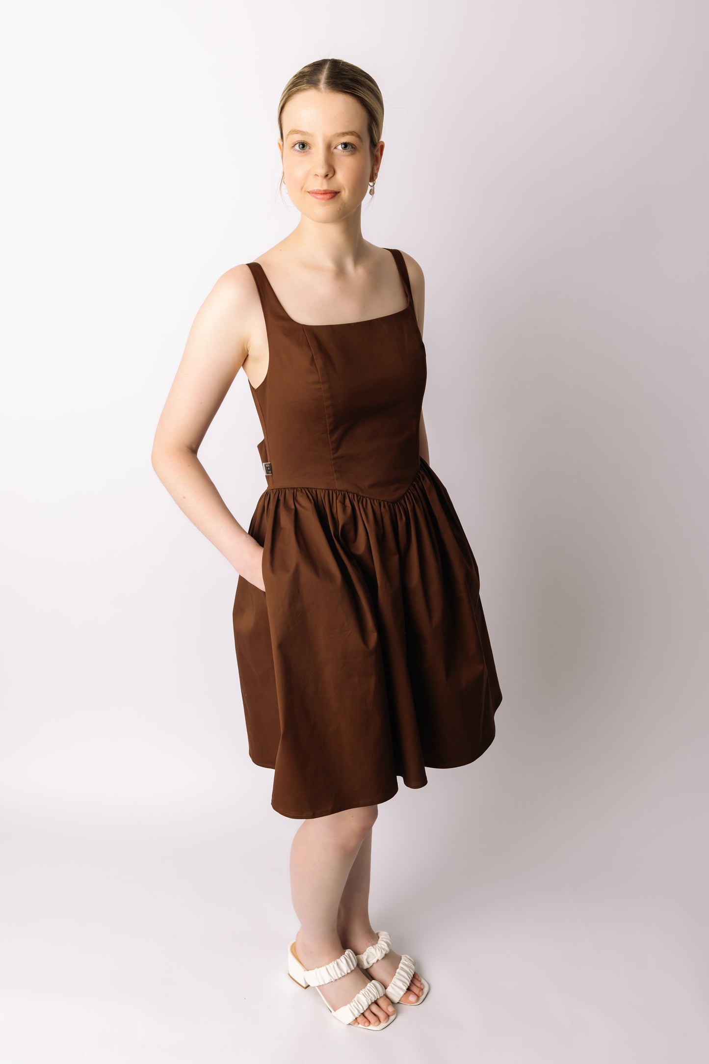 Cutout Tie-Back Dress M