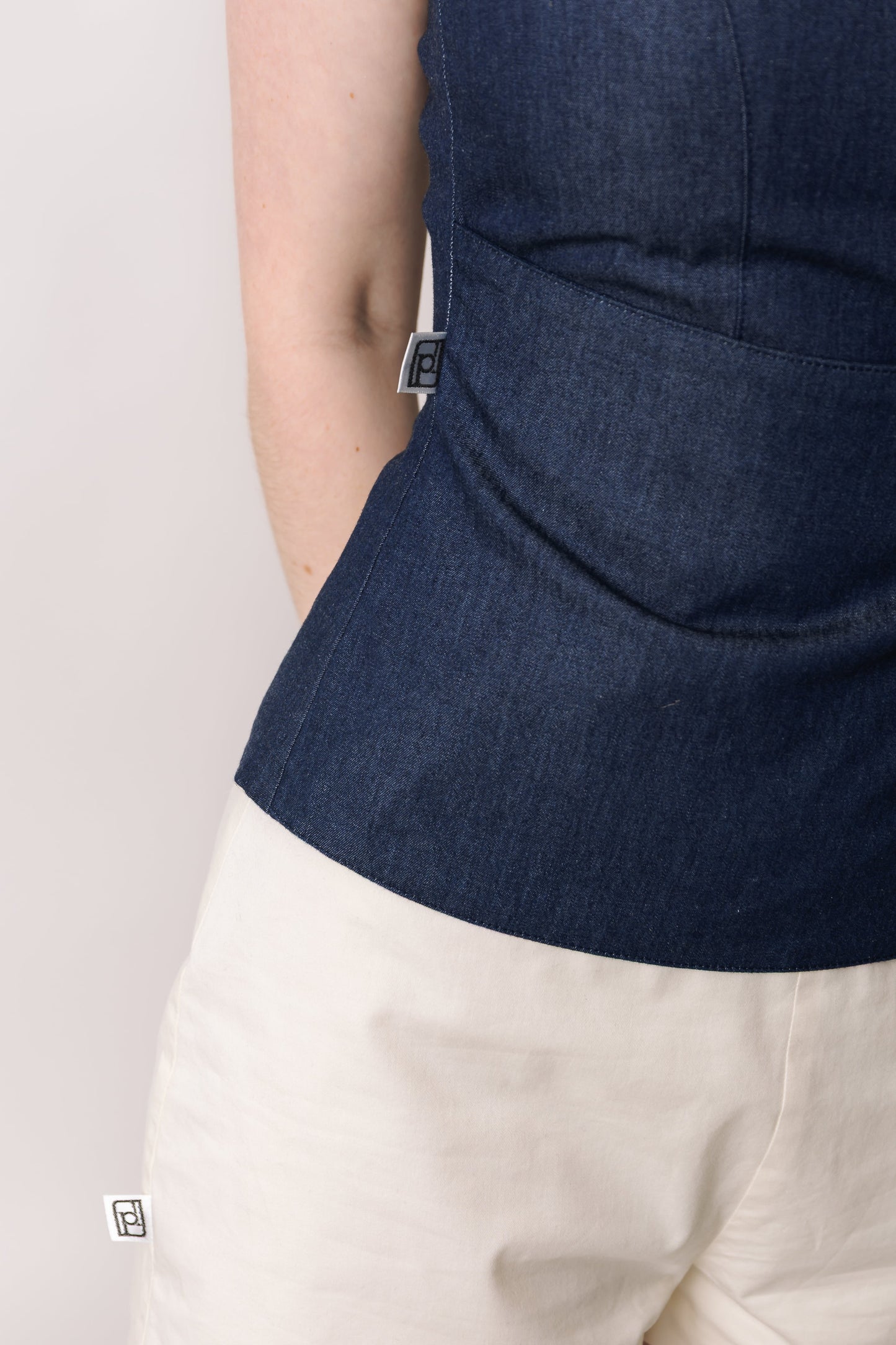 Blue Side Tie Top prettied