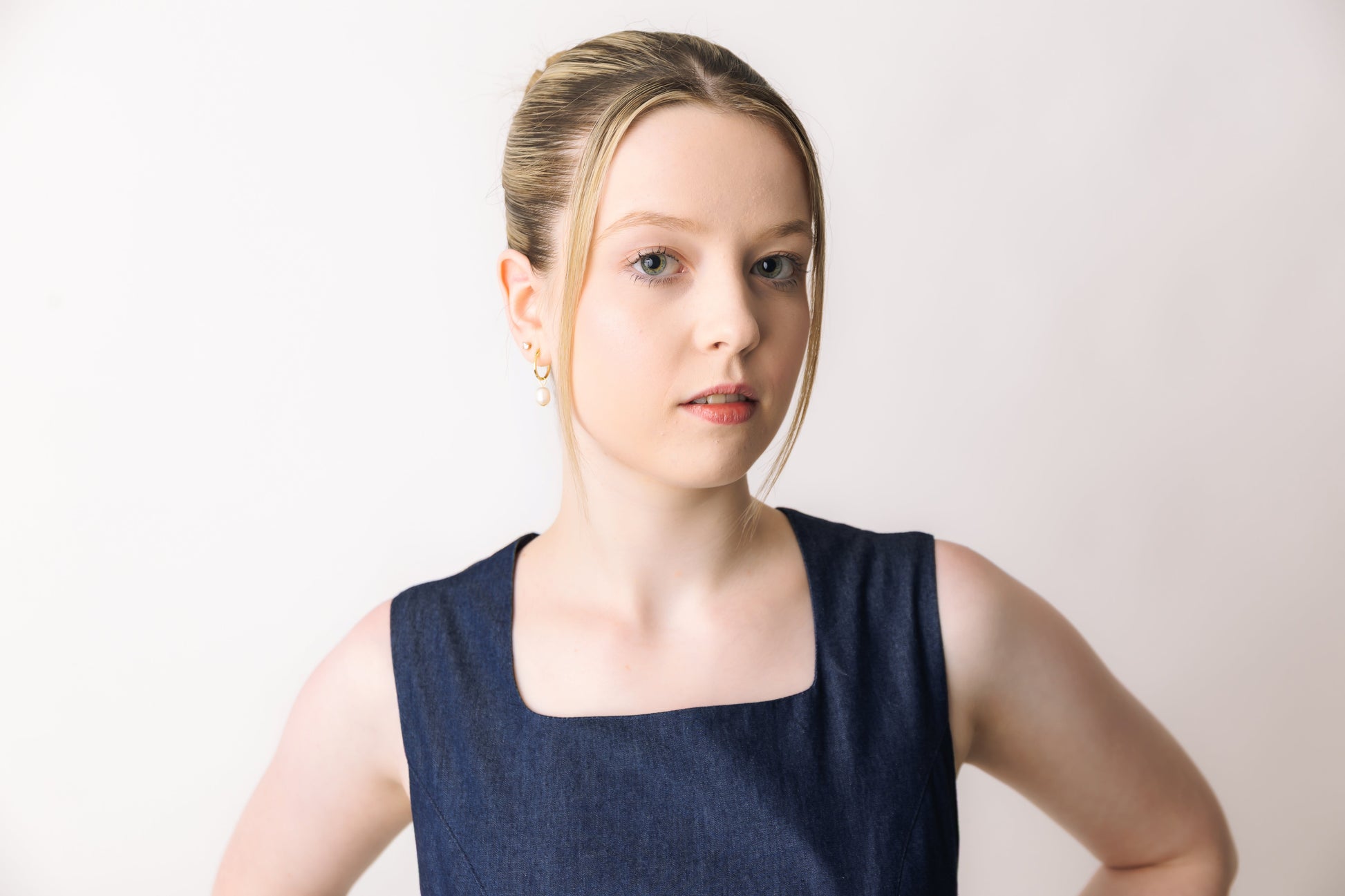 Blue Side Tie Top prettied