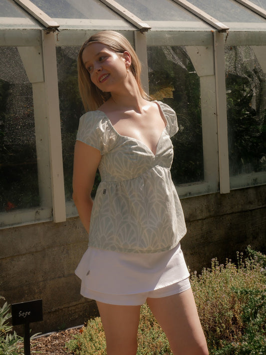 Smocked-Back Flutter Top Pattern
