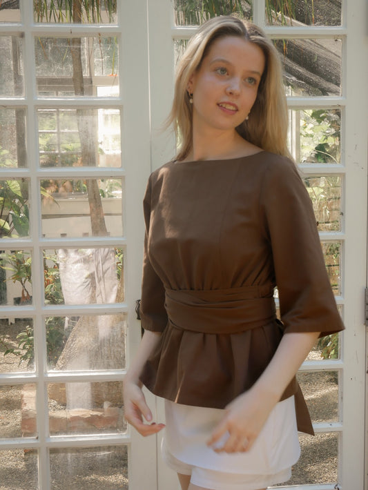 Open-Back Sash Top